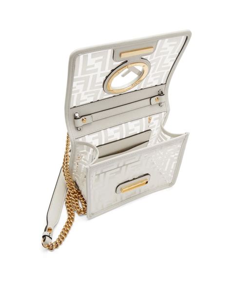 fendi clear bag white